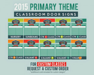 PRIMARY CLASSROOM DOOR SIGNS