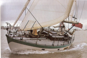 This is the Alan Buchanan designed sloop 'Barbican' - she is a very ...