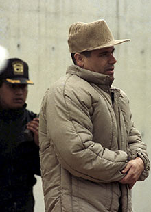 2001 photograph shows druglord Joaquin 'El Chapo' Guzman in jail in ...