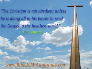 The Christian is not obedient unless he is doing all in his power to ...