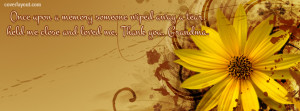 Once Upon A Memory Grandma Facebook Cover Layout