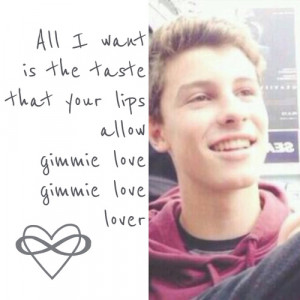 ... for this image include: magcon, Lyrics, quote, song and give me love