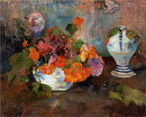Paul Gauguin, The Vase of Nasturtiums, 1886