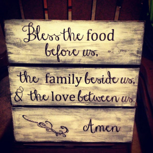Custom Made Large Handmade Wooden Kitchen Dining Room Family Sign