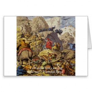 Hannibal Barca & Army & Quote Gifts & Cards