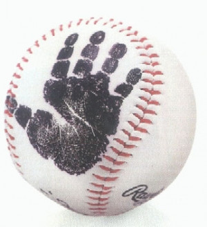 Baby's First Handprint Baseball
