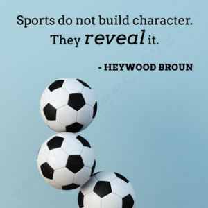 Sports Wall Quote Decal with soccer balls