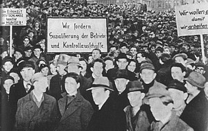 Demonstration demanding the socialization of factories in the Ruhr ...