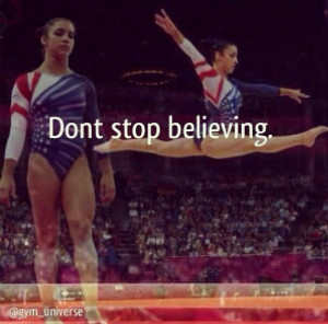 Don't stop believing gymnastics quotes: Gymnastics 3, Ali Riasman ...
