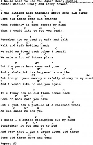 Download I Would Like To See You Again-Kenny Rogers lyrics and chords ...