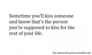 kiss someone