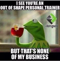 ... personal trainer. But that's none of my business. #FitFam #TeamIron