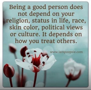 Being a good person... #quote