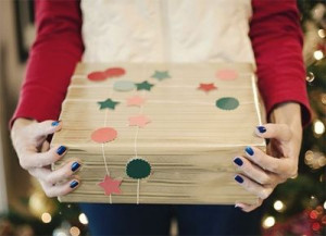 Gift Wrapping a Shoe Box + A Cute Gift Decorating Idea