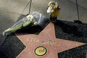 ... Etta James along Hollywood Boulevard in Hollywood, January 20, 2012