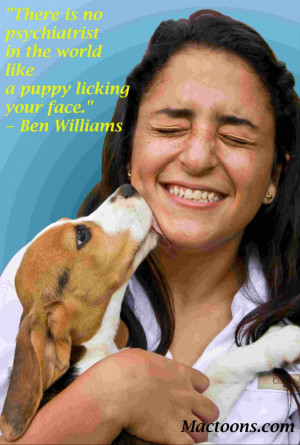 ... Inspirational Quotes about Dogs: Dog Kisses With Inspirational Quote