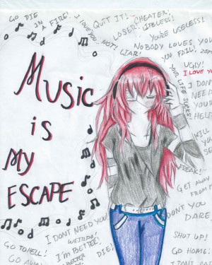 Music Is My Escape by Isabel-Murasame