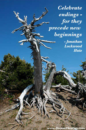 Celebrate endings - for they precede new beginnings.