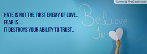 spread love not hate facebook cover