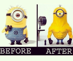fitness minions source http weheartit com tag fitness minions