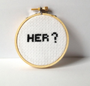 Arrested Development Quote, Her. Embroidered hoop