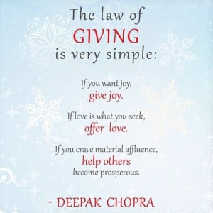 ... first before you give. That is not giving. That is an exchange