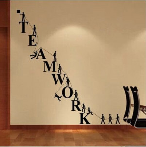 free-shipping-Corporate-culture-and-creative-background-wall-stickers ...