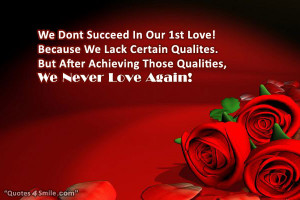 We Dont Succeed In Our 1st Love!