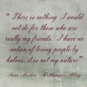 Jane Austen quote on friendship