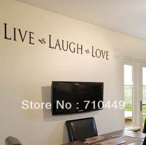 Stay With You] Live-Laugh-Love vinyl quote wall decal, removable pvc ...