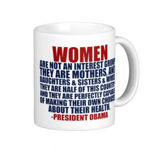 Women's Rights Obama Quote Mugs