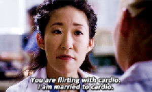 cardio, christina yang, exercise, greys anatomy, sandra oh