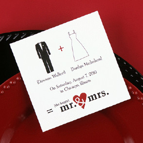Mr. & Mrs. Save the Date Wedding Invitations