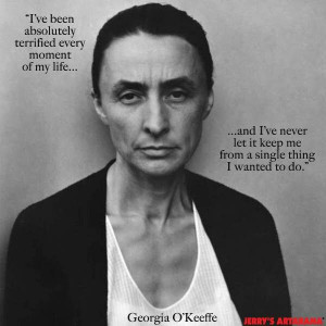 Georgia O'Keefe quote with picture.