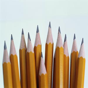 Sharpened pencils, close-up - GK Hart/Vikki Hart/ The image Bank ...