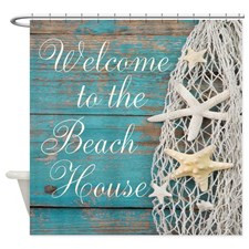 Beach Sayings Shower Curtain for