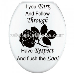 funny bathroom toilet wall quotes