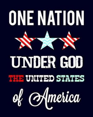 One nation. Under God.