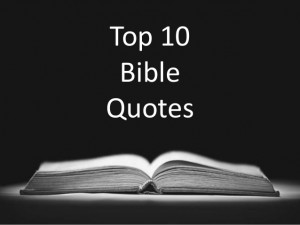 Lorne Coyle's Top 10 Bible Quotes