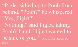 Pooh Bear Quote by KathyAhrens