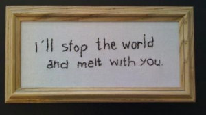 Melt With You - Modern English. Because cross-stitched music lyrics ...