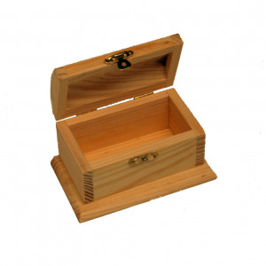 Wood Pirate Treasure Box