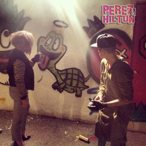 kelly osbourne justin bieber tagging spray paint quote of the day