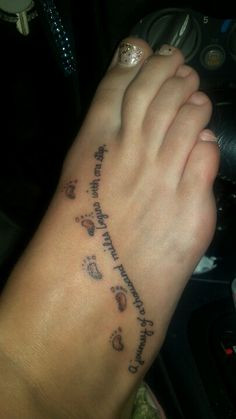 My Foot Tattoo A Journey Of Thousand Miles Begins With One Step