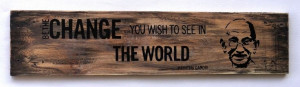 Hand painted quote on wood