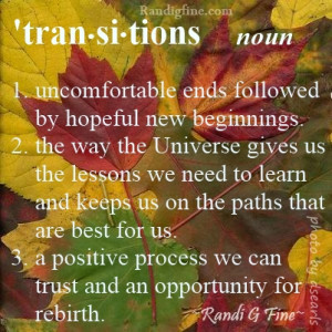 Life Transitions Picture Quote