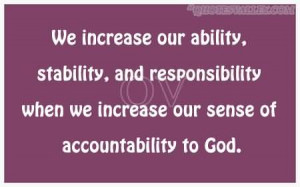 We Increase Our Ability, Stability And Responsibility