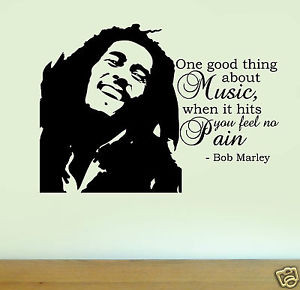BOB-MARLEY-Silhouette-Vinyl-Wall-Art-Quote-Sticker-Decal-Home ...