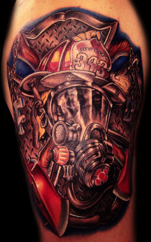 Firefighter Tattoo Sleeve