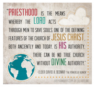 Young Women Manual 1 Lesson 15: The Melchizedek Priesthood